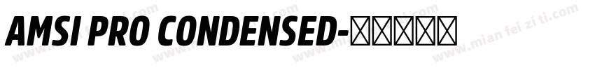 AMSI PRO CONDENSED字体转换